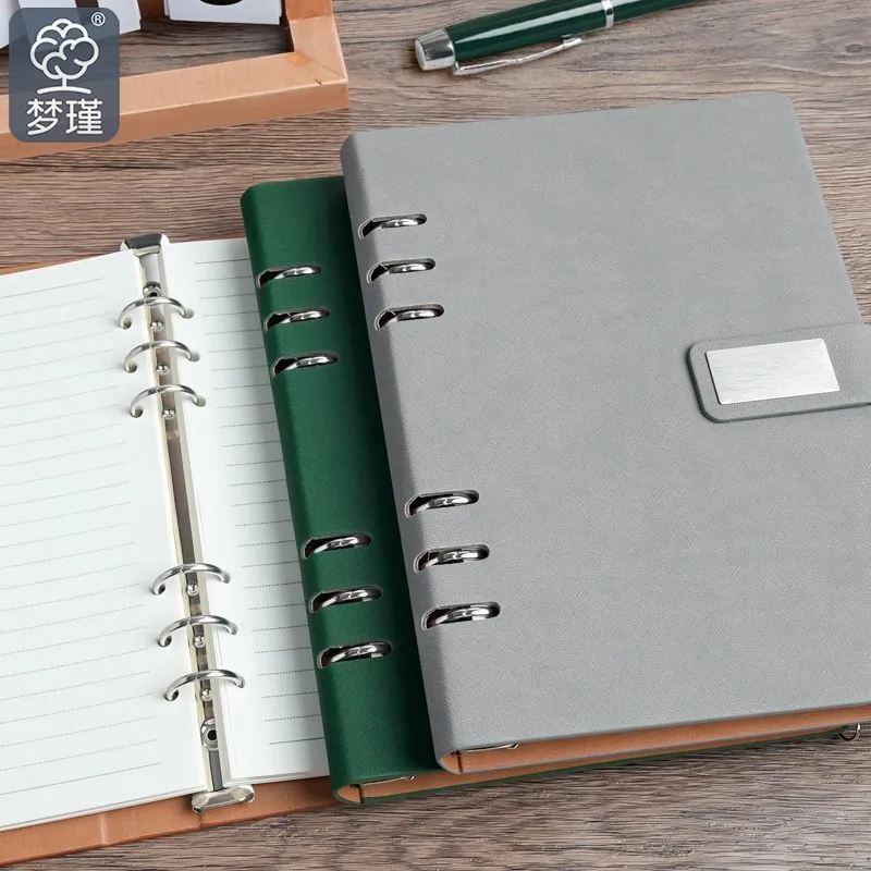 Läder A5 Loose Leaf Notebook